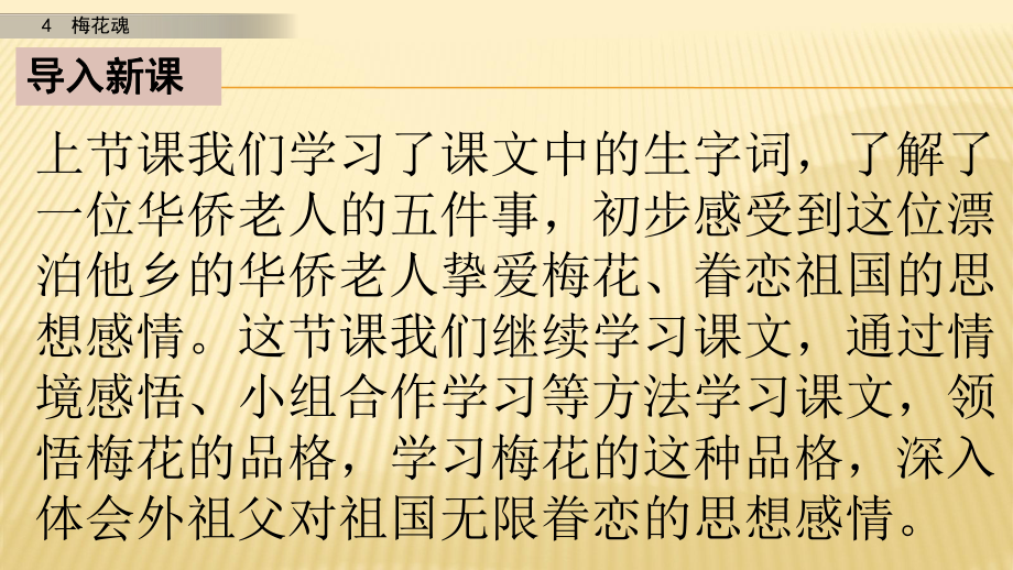 2020年人教部编版五年级语文下册4-梅花魂第二课时-公开课课件.pptx_第2页