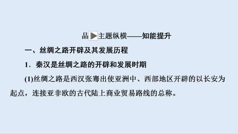 2020新课标高考历史二轮专题版课件：模块1-话题4-丝绸之路-东西方交流的桥梁“一带一路”的历史渊源-.ppt_第3页