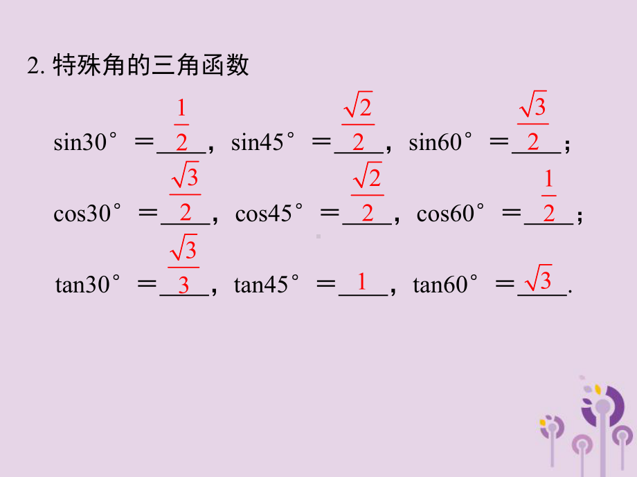 2019春九年级数学下册第二十八章锐角三角函数小结与复习课件(新版)新人教版.ppt_第3页