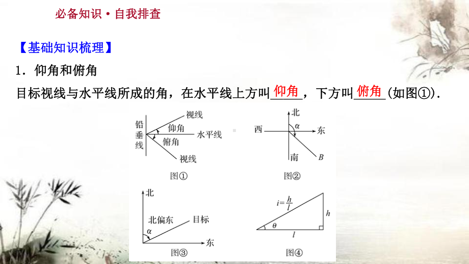 2022版高考苏教版数学(江苏专用)一轮课件：第四章-第七节-应-用-举-例-.ppt_第3页