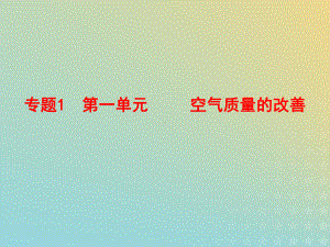 2021年高中化学专题1洁净安全的生存环境第一单元空气质量的改善课件10苏教版选修1.ppt