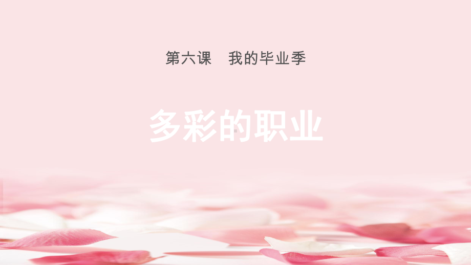 《多彩的职业》我的毕业季-课件.pptx_第1页