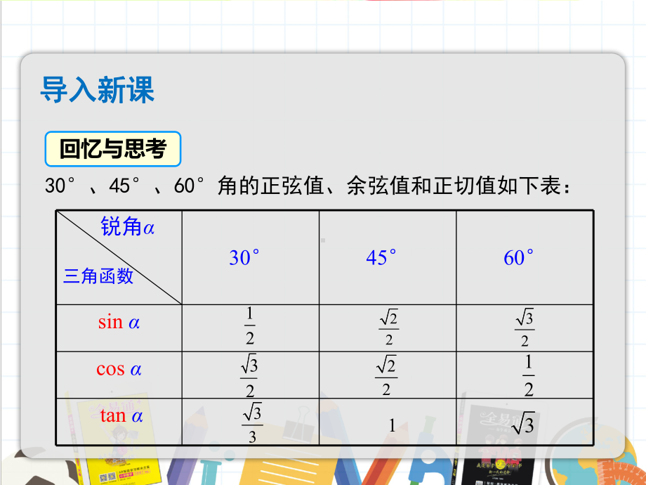 2022年沪科版九上数学《一般锐角的三角函数值》课件.pptx_第3页