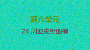 2021秋八年级语文上册第六单元第24课周亚夫军细柳习题课件新人教版.pptx