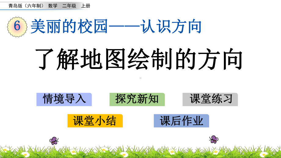 2022年青岛版(六三制)小学《了解地图绘制的方向》课件.pptx_第1页