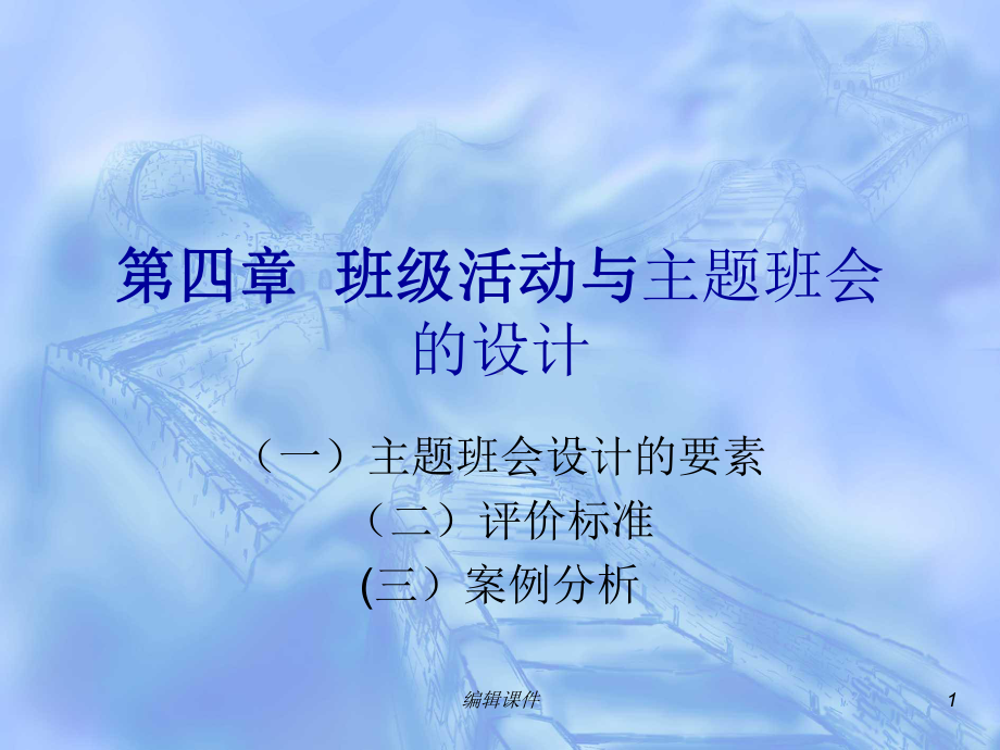 《主题班会设计》课件.ppt_第1页