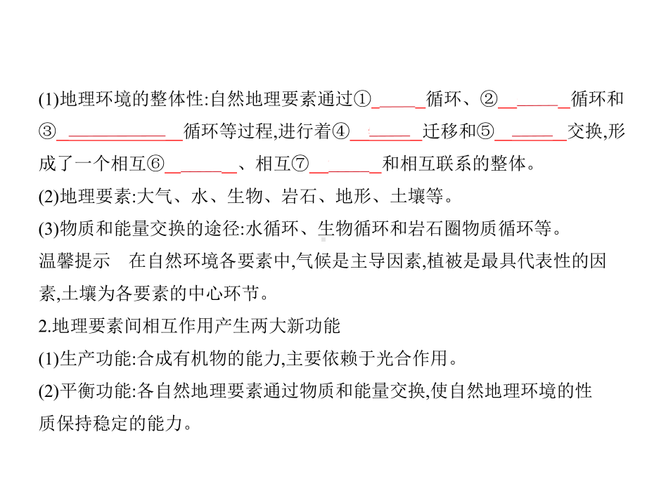 2021年江苏高考地理复习课件：专题六-自然地理环境的整体性与差异性.pptx_第2页