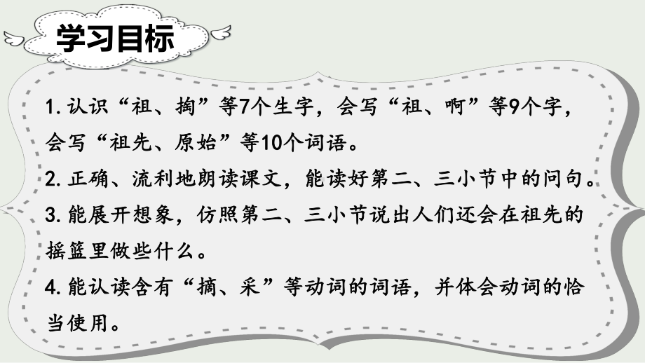 [2020年春]新部编人教版二年级语文-下册(课堂教学课件)23-祖先的摇篮.ppt_第2页