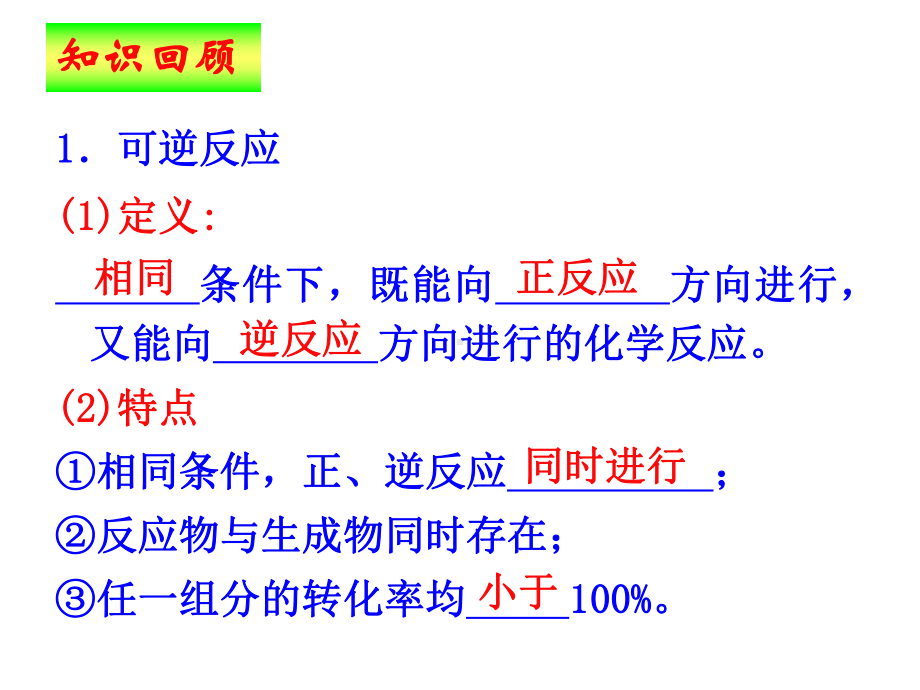 （2019年整理）鲁科版高中华学化学反应原理选修《化学反应的限度》课件.ppt_第3页