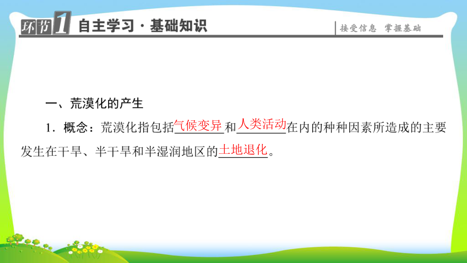 中图版高中地理选修六同步课件：第3章生态环境问题与生态环境保护-第2节-荒漠化的产生与防治.ppt_第3页