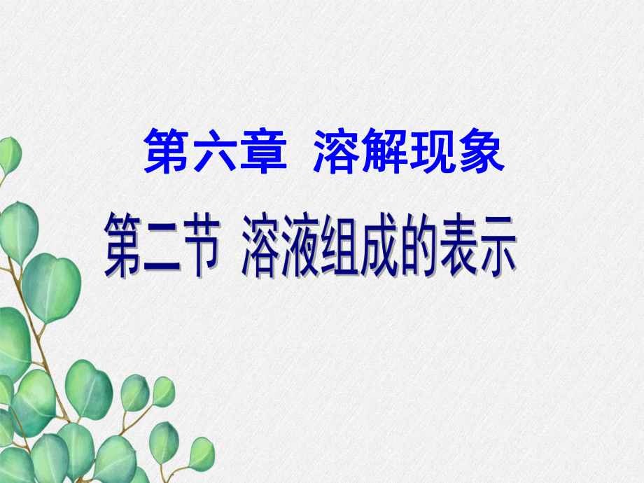 《溶液组成的表示》课件-(公开课专用)2022年沪教版-5.ppt_第1页