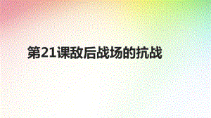 人教部编版八级历史上册-敌后战场的抗战优秀课件.pptx