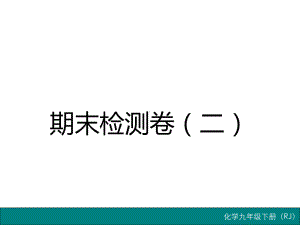 人教版初三九年级下册化学期末检测卷(二)课件.ppt