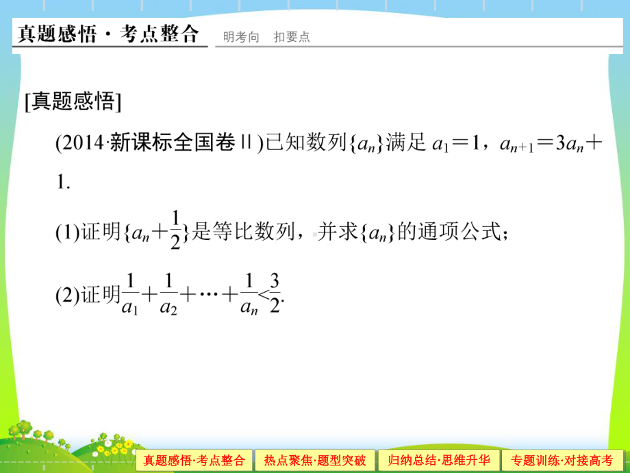 人教A版高考数学复习课件专题三-数列1-3-2.ppt_第3页