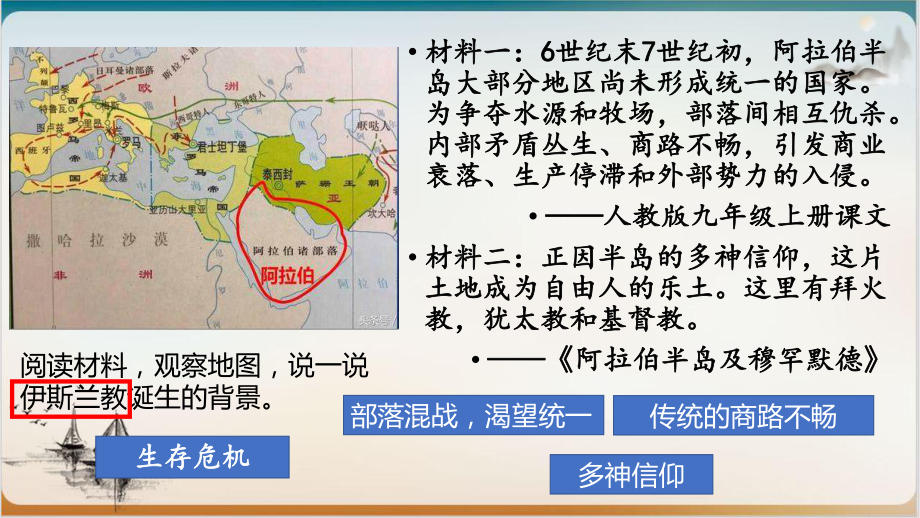 人教部编版初中历史阿拉伯帝国1课件.pptx_第3页