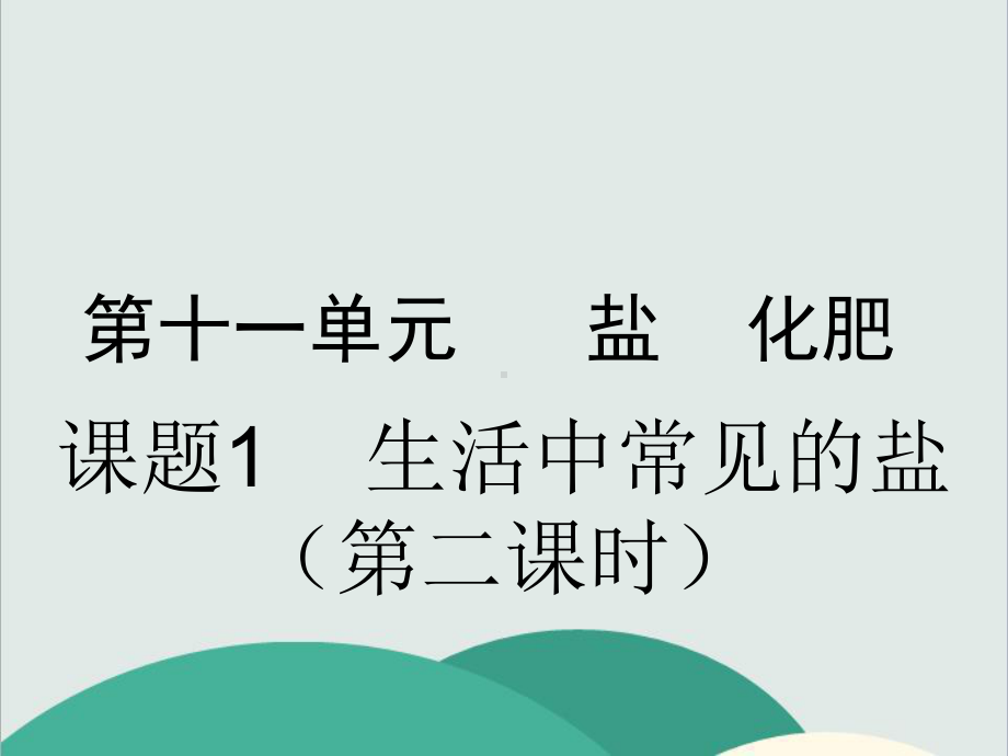 人教版九年级化学下册《第十一单元盐化肥》高效课堂-获奖课件-5.ppt_第1页