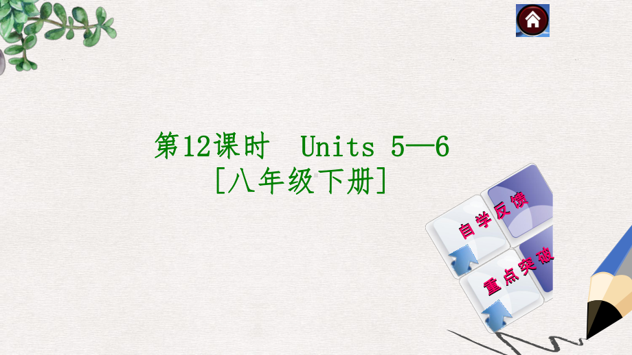 九年级英语复习课件(云南+人教版)：Units+5—6+[八下].ppt_第1页