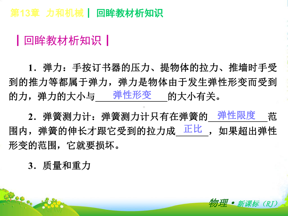 内蒙古阿鲁科尔沁旗天山XX中学九年级物理《第13章-力和机械》课件-新人教.ppt_第3页