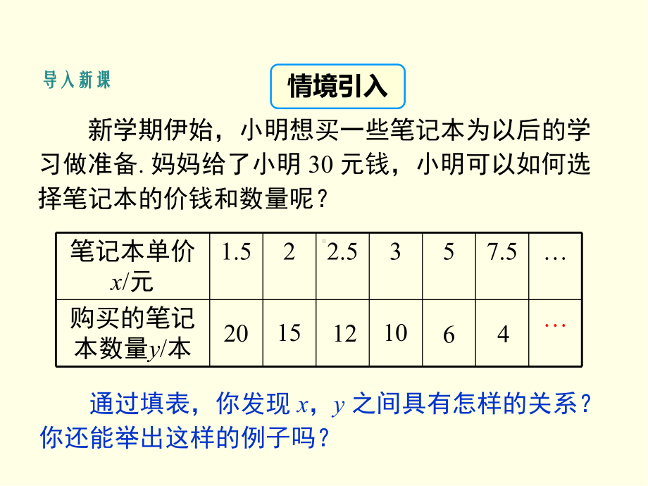 八年级下册数学课件(华师版)反比例函数-第一课时.ppt_第3页