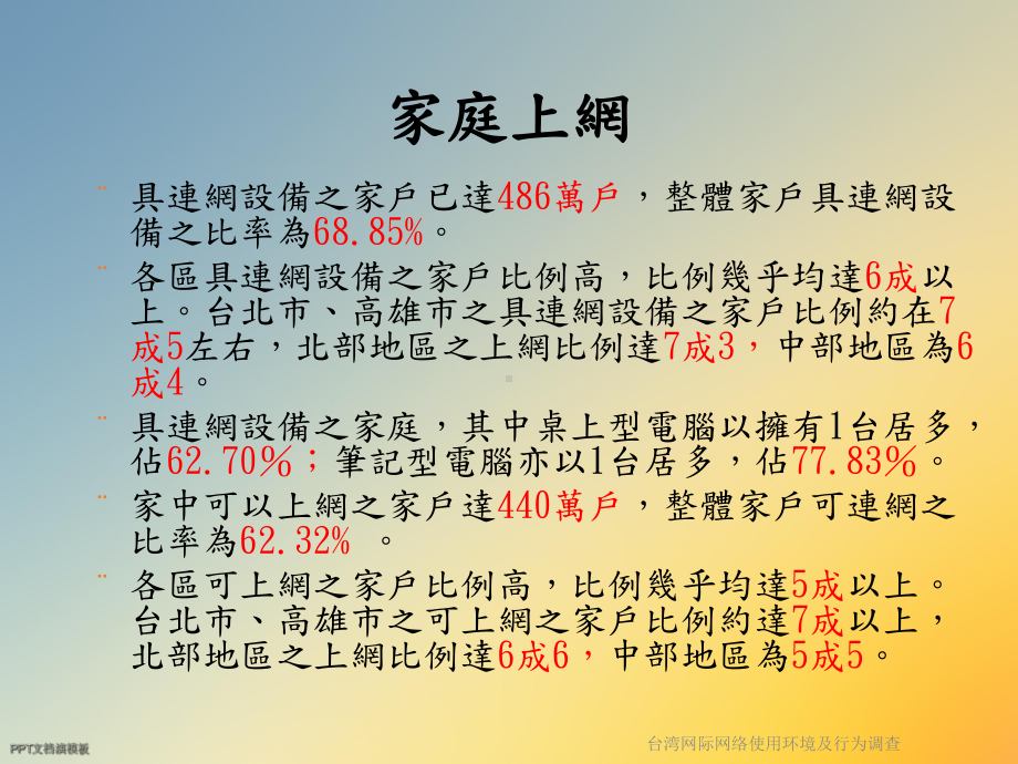 台湾网际网络使用环境及行为调查课件.ppt_第3页