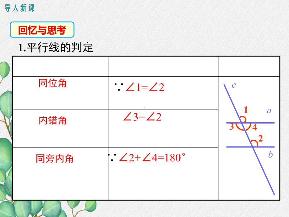 北师版七年级数学下册《平行线性质与判定的综合运用》课件(2022年新版)-2.ppt_第2页