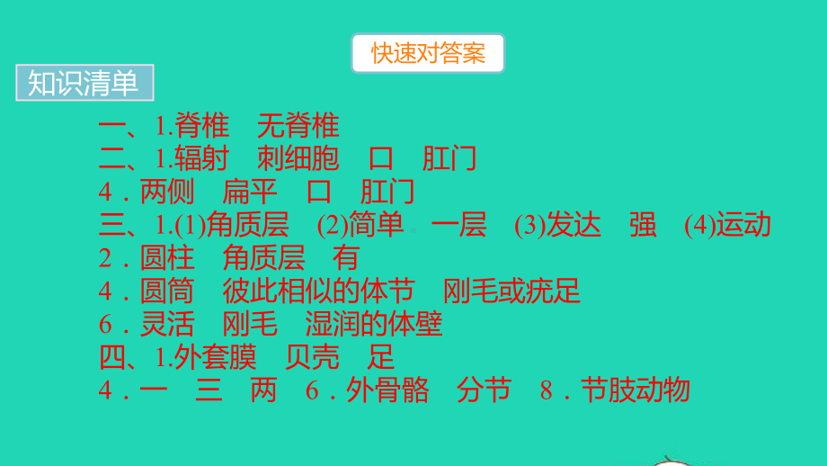 八年级生物上册期末专项复习一不同类群动物的特征作业课件新版新人教版.pptx_第2页