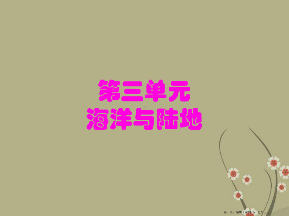 商务星球初中地理七上《3第三章-海洋与陆地》课件-3.ppt_第1页