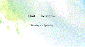 教科版七年级上册英语Unit-1-The-Storm--Writing课件.pptx