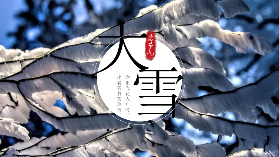 大雪精美图片二十四节气介绍经典创意高端模板课件.pptx_第2页