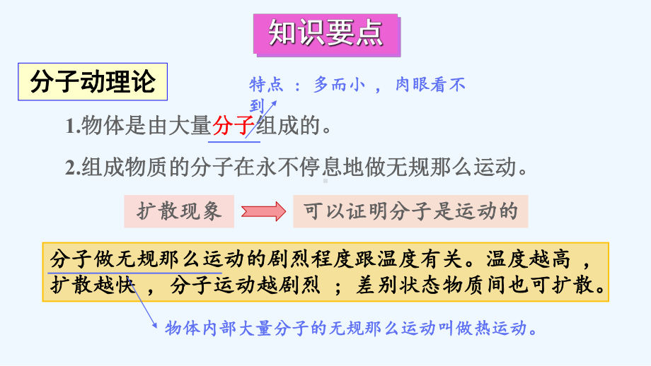 定兴县某中学九年级物理上册第一章分子动理论与内能章末复习课件新版教科版.ppt_第3页