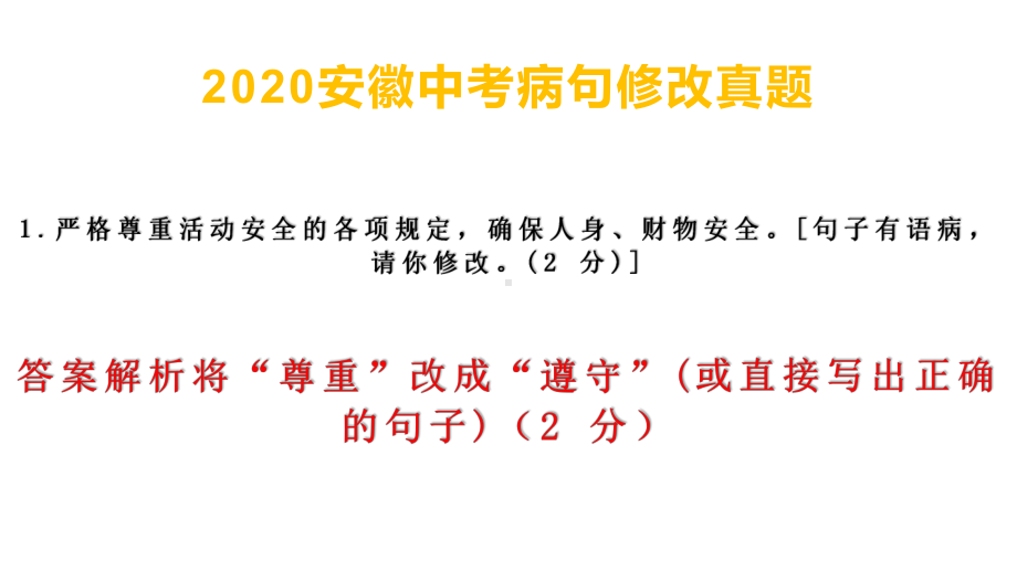 安徽中考复习之《病句修改》课件(67.pptx_第2页