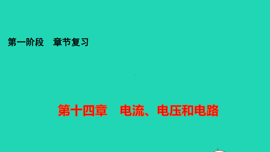 广东省2021年中考物理第十四章电流电压和电路知识梳理课件.pptx_第1页