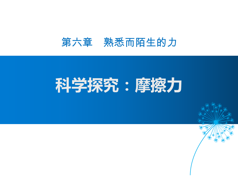 沪科版八年级全册物理课件：科学探究：摩擦力-1.pptx_第1页