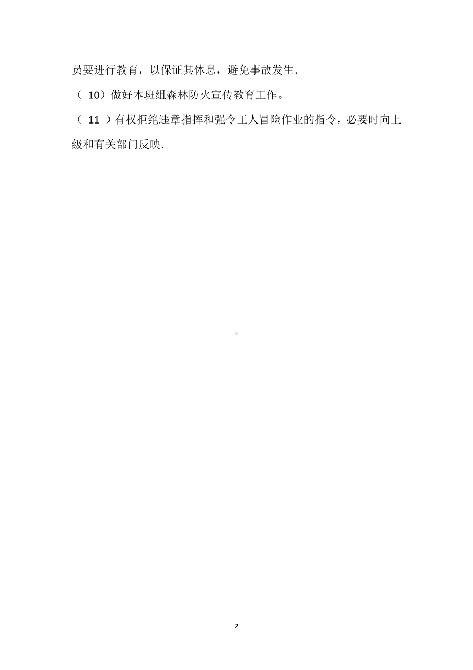 班组长森林防火责任制模板范本.docx_第2页