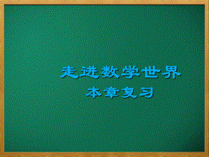 江川县某中学七年级数学上册第1章走进数学世界本章复习课件新版华东师大版4.ppt