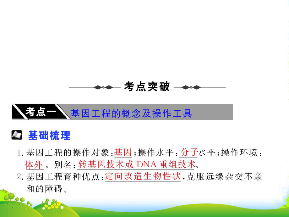 浙江省XX中学高中生物-基因工程2复习课件-浙科选修3.ppt_第1页