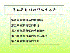 植物群落的种类组成教学课件.ppt