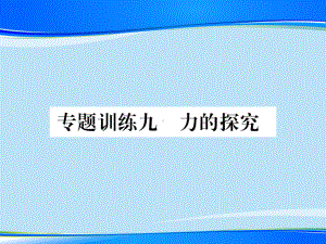 第六章-专题训练九-力的探究—2020秋沪科版八年级物理上册课堂作业课件.pptx