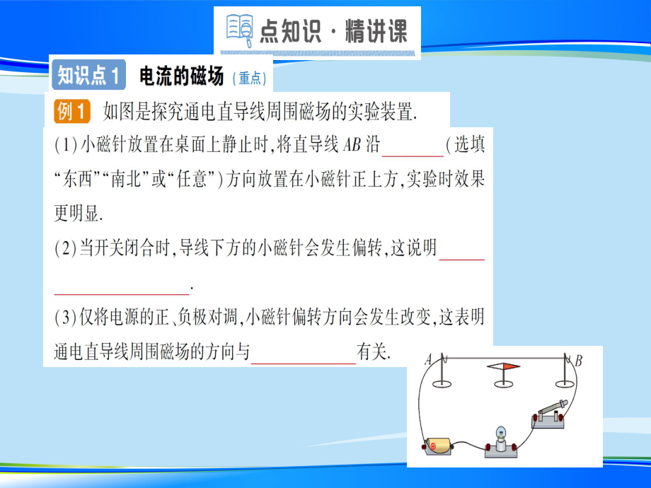 第十四章-第三节-电流的磁场—2020年秋北师大版九年级全一册复习作业课件.ppt_第2页