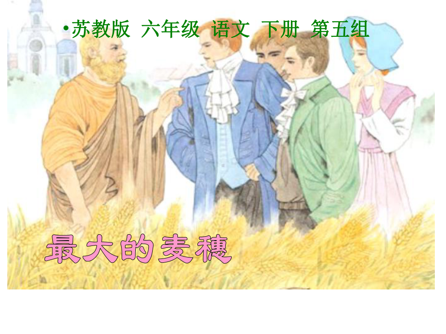 苏教版六年级下册语文《最大的麦穗》课件-002.ppt_第1页