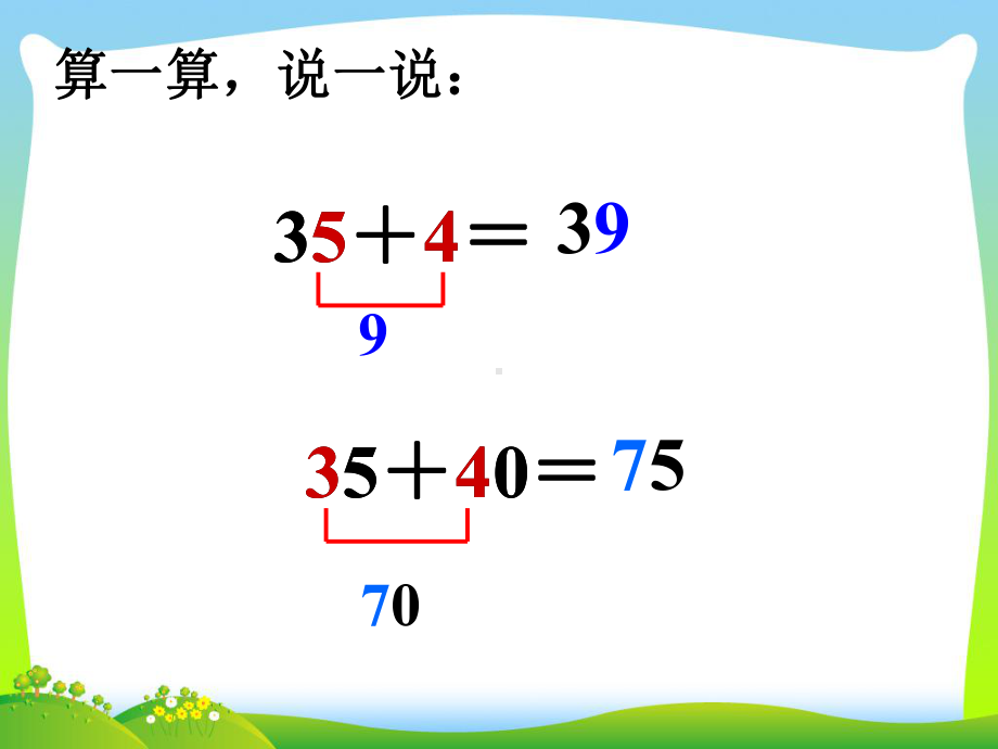 苏教版一高考级数学下册44《两位数减一位数和整十数》优质课件.ppt_第3页