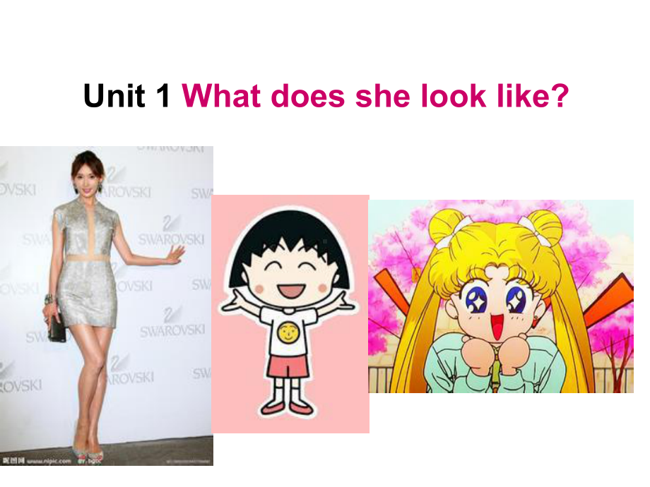 英语五年级上册：Unit-1-What-does-she-look-like课件1.ppt_第1页