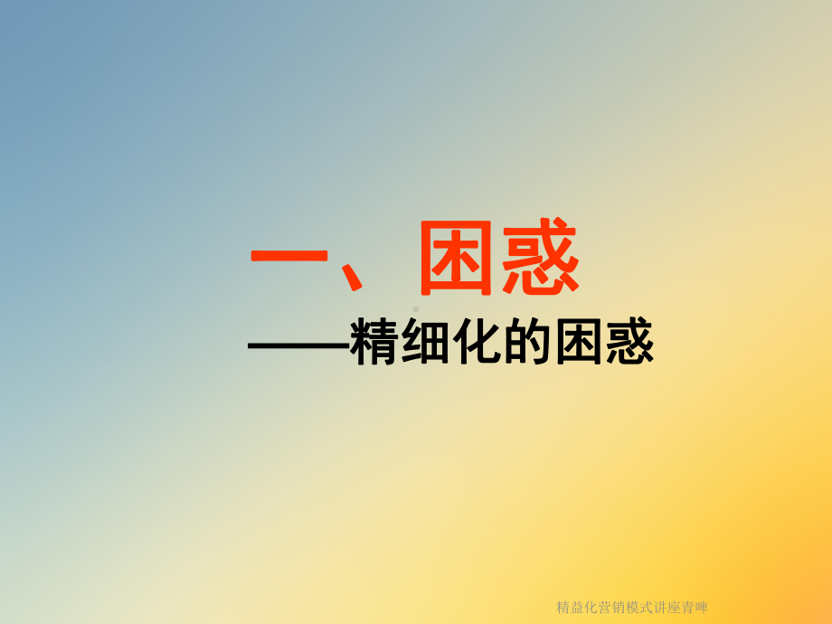 精益化营销模式讲座青啤课件.ppt_第3页