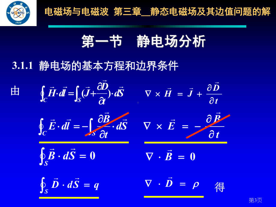 电磁波第三章-静态电磁场及其边值问题的解课件.ppt_第3页