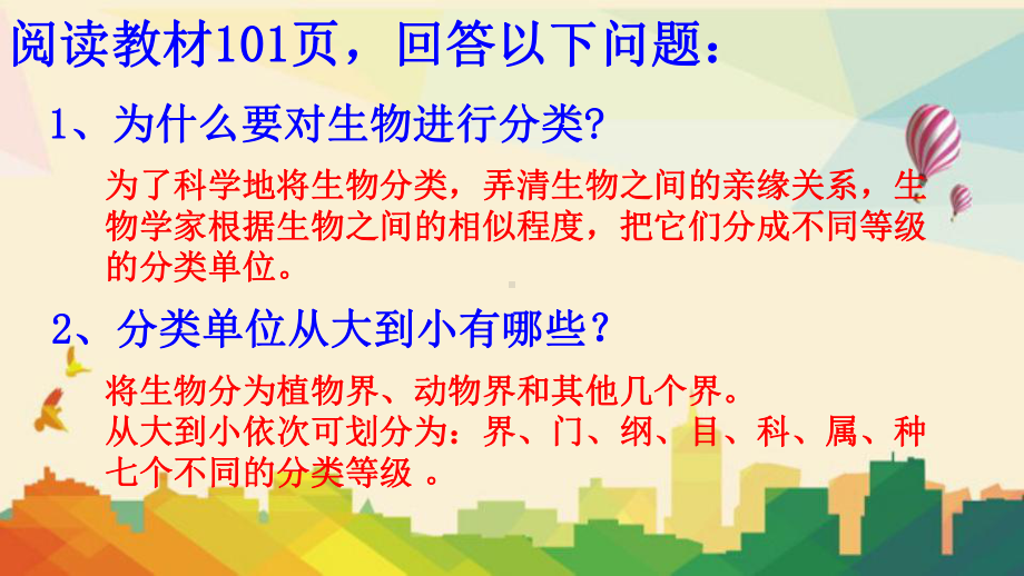 雨花区某中学八年级生物上册第六单元第一章第二节从种到界课件新版新人教版.ppt_第2页