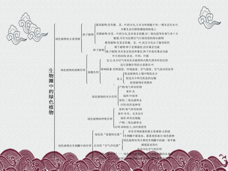 蒲城县某中学七年级生物上册-第二单元-第一章-生物圈中的绿色植物单元整合课件-新版版.pptx_第2页