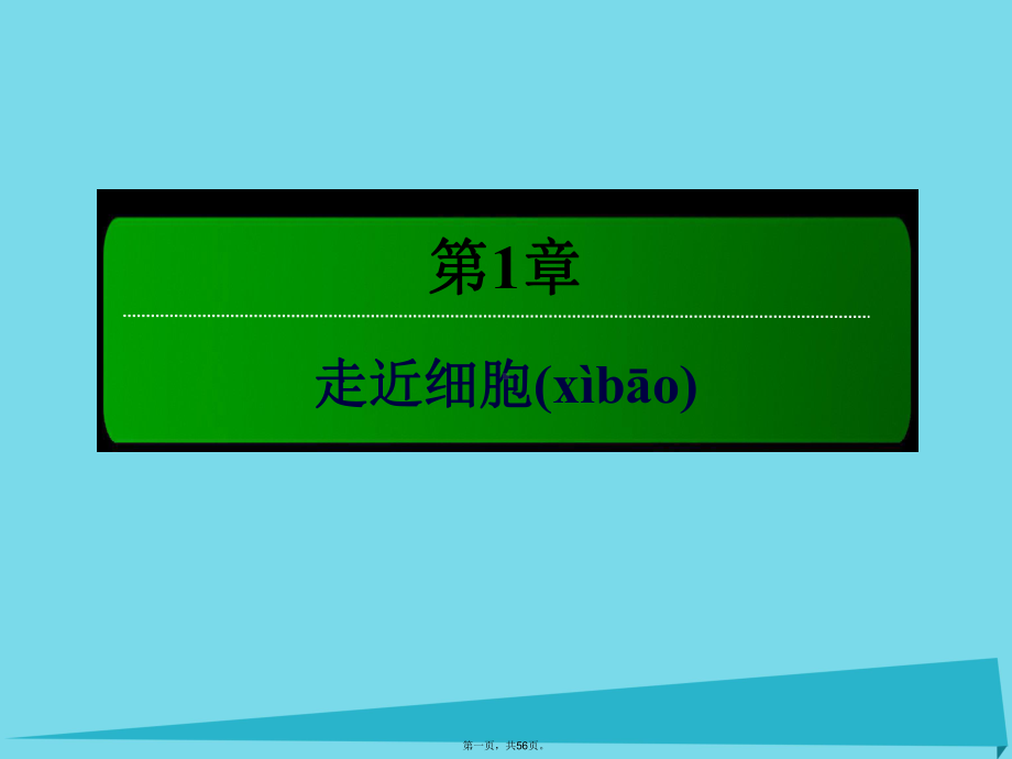 讲与练高中生物第1章走近细胞12细胞的多样性和统一性课件新人教版必修1.ppt_第1页