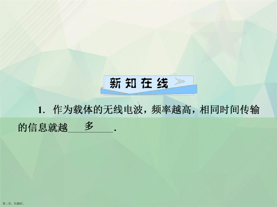 九级物理全册人教第二十一章越来越宽的信息之路讲课课件.ppt_第2页