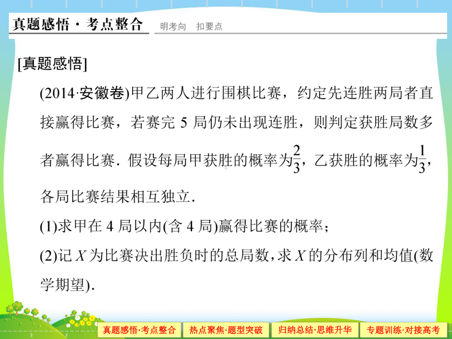 人教A版高考数学复习课件专题六-概率与统计1-6-2.ppt_第3页