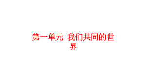 人教部编版道德与法治九年级下册第一单元《我们共同的世界》复习课件3.pptx